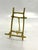 Small faux bamboo brass easel Picture frame stand Vintage photo holder Chinoiserie art decor Welcome to Solid Gold Velvet...