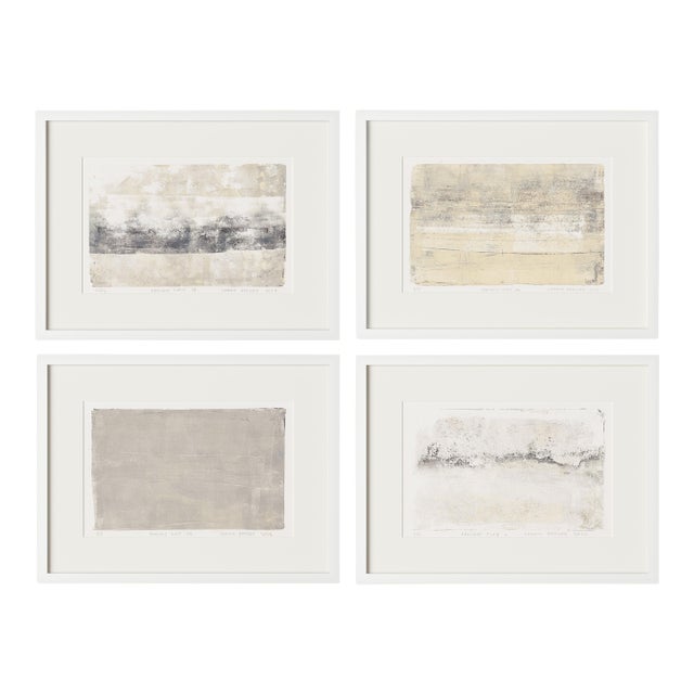 Presidio Play (Set of 4) by Carrie Bergey in White Frame, Small Art Print on Paper For Sale
