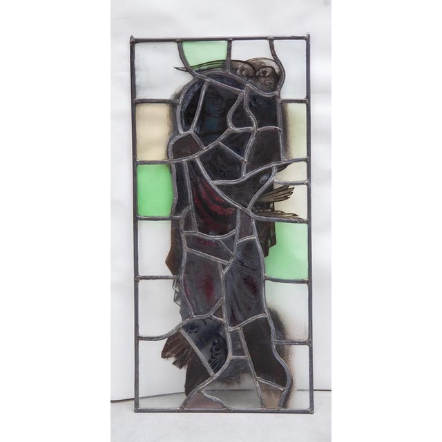Hand-Crafted Art Glass Window, 1950 For Sale - Image 13 of 14