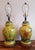 Ceramic Italian Faenza Garofano Pottery Lamp Pair For Sale - Image 7 of 11