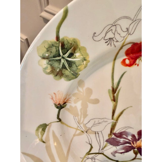 Late 20th Century Royal Stafford English Botanical Floral & Strawberry Dinner/Display Plate For Sale - Image 10 of 10