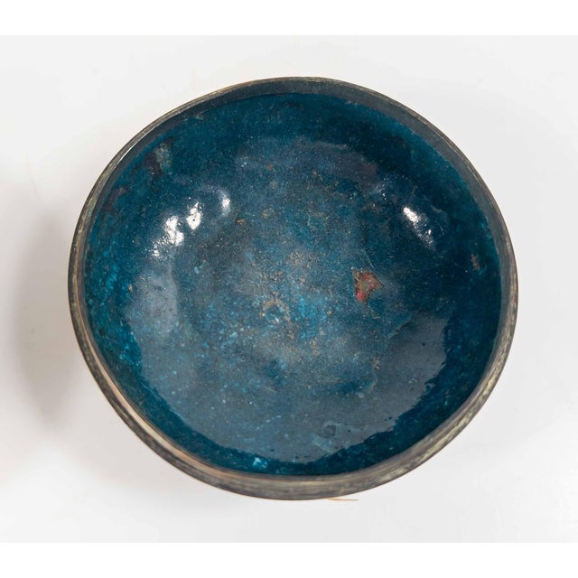 19th Century Japanese Meiji Period Cloisonne Enamel Potpourri or Censer Dish For Sale - Image 14 of 16