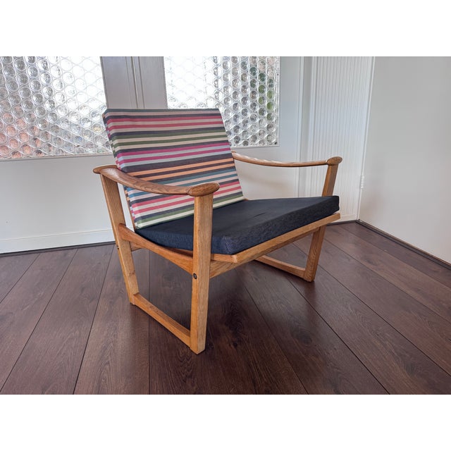 Mid-Century Modern Danish Easy Chair in Oak by Finn Juhl for France & Søn, 1950s For Sale - Image 9 of 18