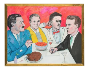 A Moveable Feast Art Print - Framed