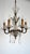 Antique French Brass and Glass Five-Light Chandelier, 1930s For Sale - Image 3 of 14