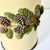 1980s Vintage Arts & Crafts Adirondack Black Forest Pine Cone Accent Wastebasket For Sale - Image 10 of 10