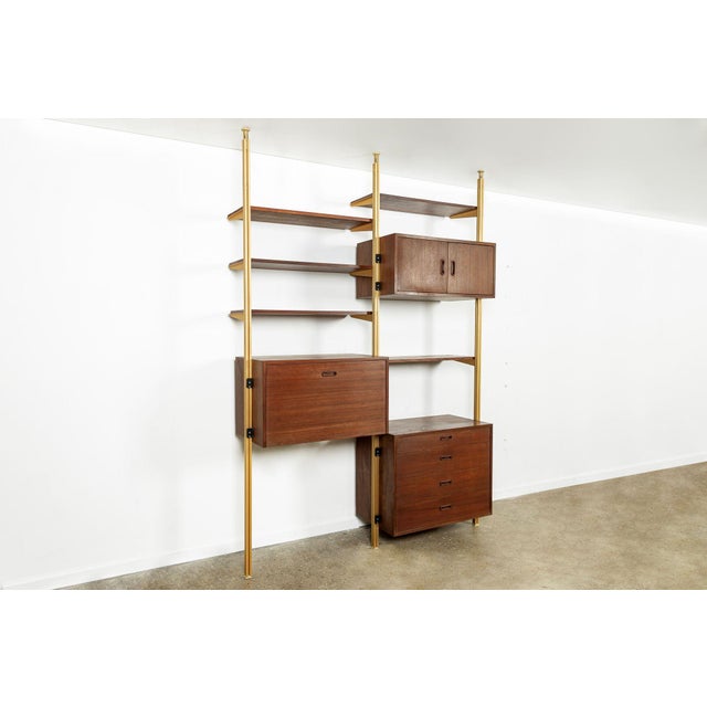 Mid-Century Modern Mid Century Omni Wood Modular Wall Unit Shelving & Bookcase by George Nelson For Sale - Image 3 of 17