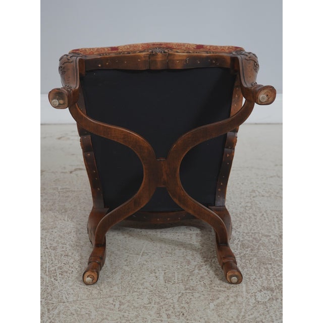 Set of 8 Louis XV Style Burgundy and Gold Dining Chairs For Sale - Image 18 of 18