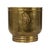 Large Hammered Brass Jardinière Planter with Lion Heads For Sale - Image 3 of 16