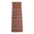 1970s Vintage Handmade Wool Cotton Red Runner Rug For Sale