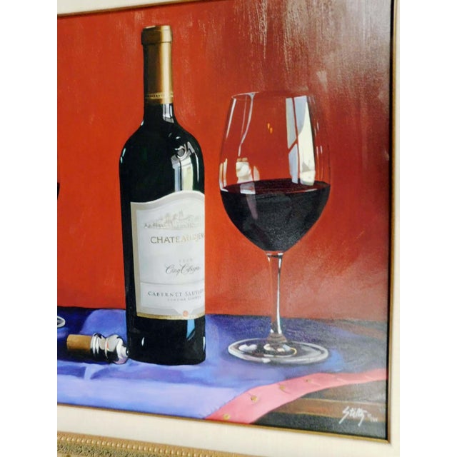 Thomas Stiltz "Cinq Cepages" Sn Special Proof Hand Signed Art Canvas Artwork For Sale - Image 4 of 5