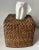 This classic Brown woven rattan tissue box cover works with any style decor. 6" x 6" x 6" .(PLEASE NOTE; Chairish delivery...