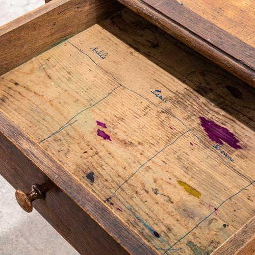 Vintage Rectangular Oak Dining Table, 1940s For Sale - Image 6 of 11