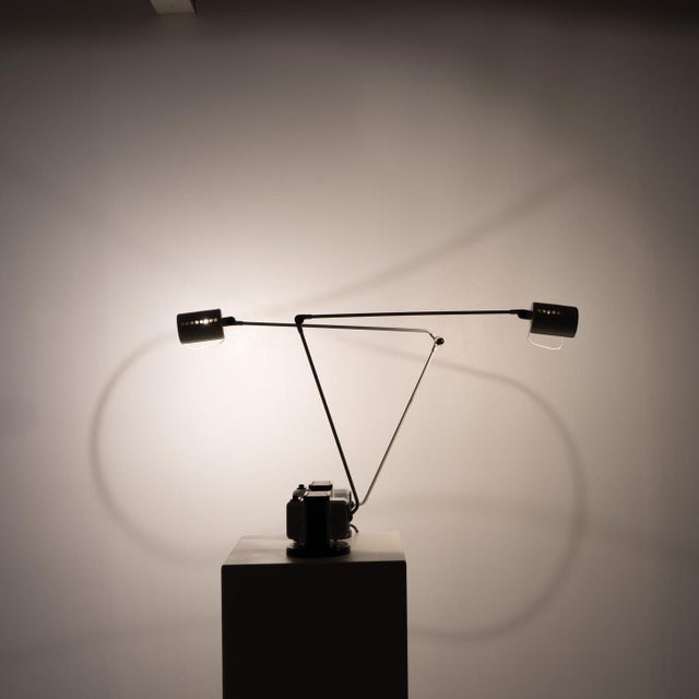 Mid-Century Modern Table Lamps by Tommaso Cimini, 1980s, Set of 2 For Sale - Image 3 of 11