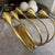 Brass Set of Two 1940s Gio Ponti Style Mid-Century Modern Solid Brass Wall Sconces For Sale - Image 8 of 16