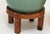 Pair of Vintage Mint Green Ceramic Planters on Wrapped Wood Stands For Sale - Image 16 of 17