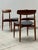 Absolutely fantastic designed and very rare set of four H.W. Klein for Bramin teak wood dining chairs with...