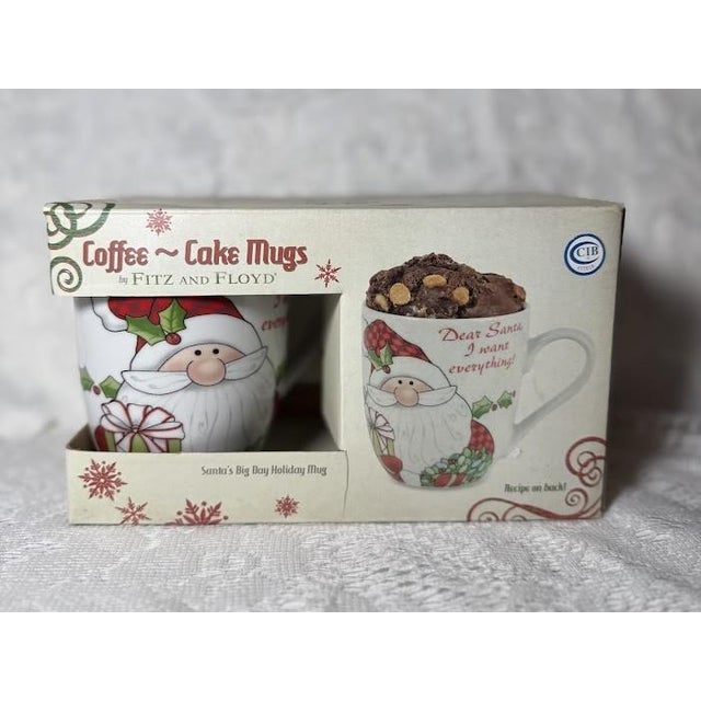 Add a touch of holiday cheer to your kitchen with this adorable Fitz and Floyd Santa’s Big Day mug. Featuring a jolly...