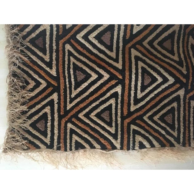 Handcrafted Kuba Cloth Wall Hanging, Democratic Republic of Congo, 1960s For Sale - Image 6 of 13