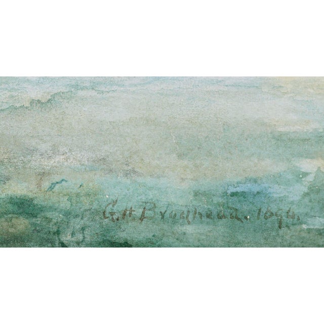 Late 20th Century 1890s Mission San Carlos Borromeo De Carmelo, Carmel Landscape by George Hamilton Brodhead For Sale - Image 5 of 5