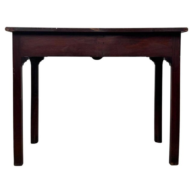 Wood Antique English Mahogany Side Table, 1780 For Sale - Image 7 of 12