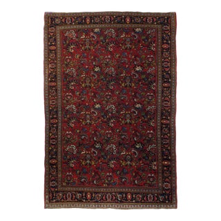 Antique Halvai Bijar Rug 4'7'' X 7'0'' For Sale
