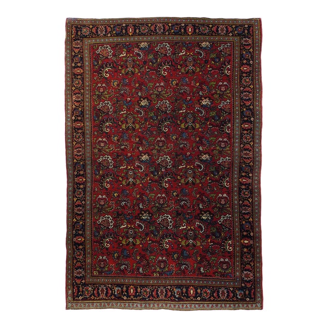 Antique Halvai Bijar Rug 4'7'' X 7'0'' For Sale