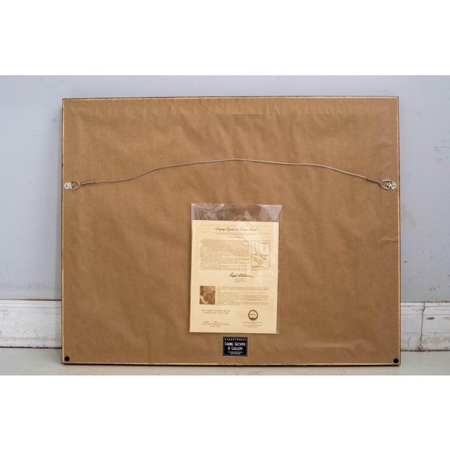 "Buying Oysters at Drum Point" Sailboats Painting Print Signed John M Barber Numbered For Sale - Image 9 of 11