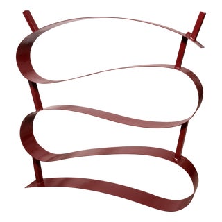 Handcrafted Iron Bookcase, Italy, 1980s For Sale