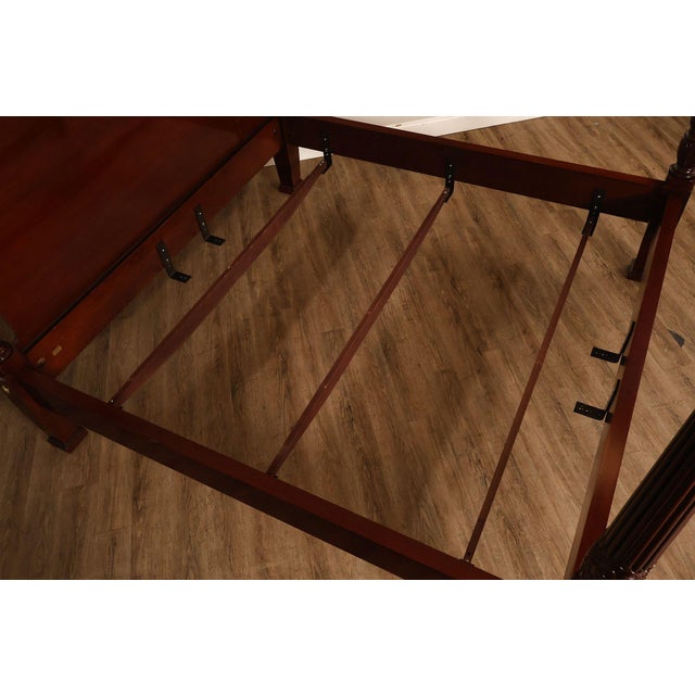 Late 20th Century Councill King Size Mahogany Poster Bed Frame For Sale - Image 5 of 18