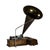 American Antique Edison Home Oak Phonograph With Metal Horn Signed C1900 For Sale - Image 3 of 14