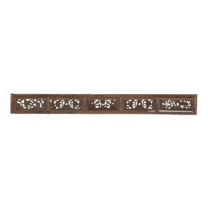 Earthy Gray Long Architectural Wall Fragment