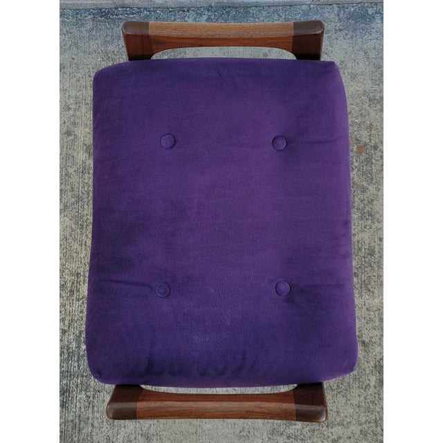 Purple 1960s Mid-Century Adrian Pearsall Ottoman For Sale - Image 8 of 14