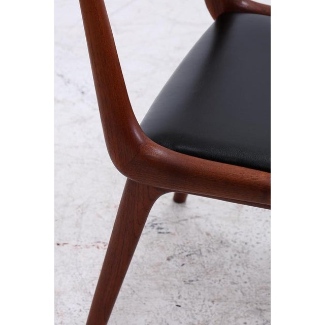 Mid-Century Danish Model 370 Boomerang Chairs in Teak by Alfred Christensen for Slagelse, 1960s, Set of 4 For Sale - Image 10 of 18