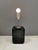Holmegaard Kubus Olive Green Glass Table Lamp by Per Lütken for Holmegaard, 1976 For Sale - Image 4 of 17