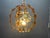 Brown Vintage Pendant with Amber and Transparent Crystals For Sale - Image 8 of 18