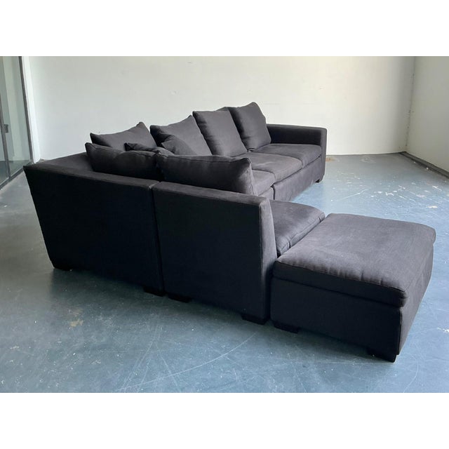 Ralph Lauren Vintage Ralph Lauren Upholstered Modular Sectional Sofa For Sale - Image 4 of 18
