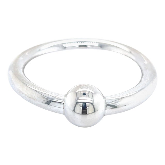 Tiffany & Co Estate Baby Rattle 2" Wide Silver For Sale