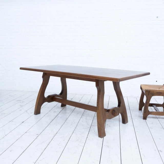 Vintage Table in Oak, 1950 For Sale - Image 4 of 8