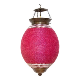 Fuchsia Pendant Sphere Lantern For Sale