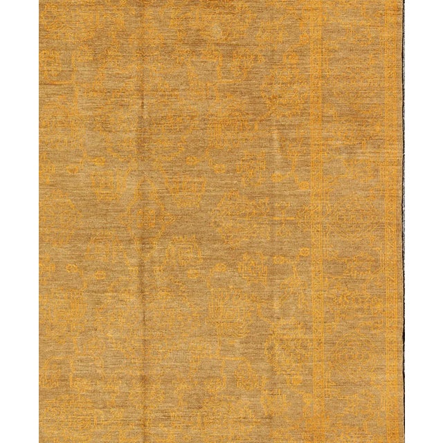 Fine Transitional Rug by Keivan Woven Arts With Stylized Geometric Motifs For Sale - Image 4 of 11