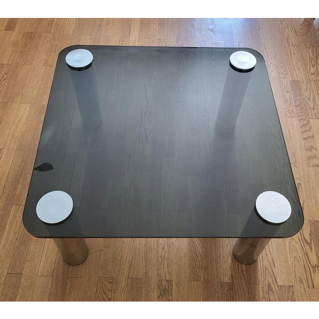 Marcuso Coffee Table in Stainless Steel by Marco Zanuso For Sale - Image 13 of 14