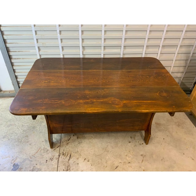 American Late 19th Century Pine Hutch Table For Sale - Image 3 of 13
