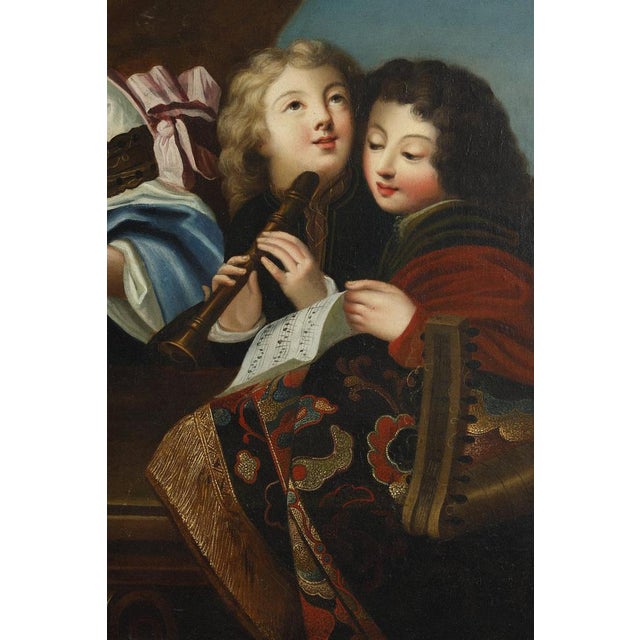 After J-F Courtin, The Zither Player, 1850, Oil on Canvas, Framed For Sale - Image 11 of 18