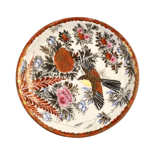 Meiji Japanese Kutani Aka-E and Kinran-De Teapot with Vase Stand, 1890, Set of 2 For Sale - Image 4 of 18