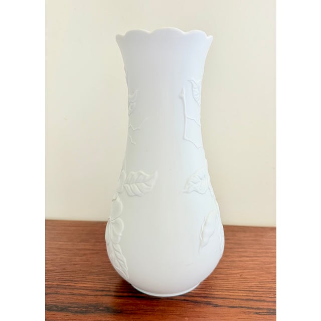German Vase in Biscuit Porcelain by M. Frey for AK Kaiser, 1970s, in Very Good conditions. Designed 1970 to 1979 This...