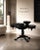 Black lacquered guitar table, Louis Philippe period. Walnut coffee table, second half of the 19th century. Deep black...