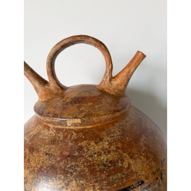 Vintage Pre-Columbian Style Art Pottery Vessel For Sale - Image 9 of 12