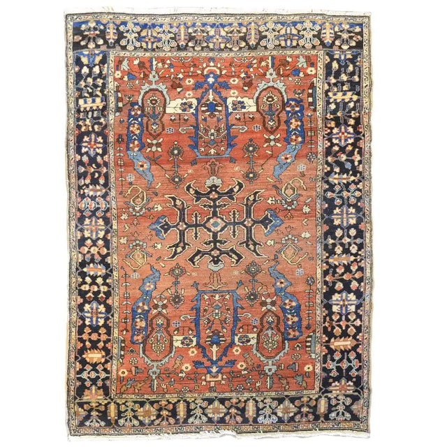 20th Century Sarouk Farahan Rug For Sale In Chicago - Image 6 of 6