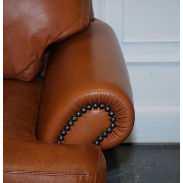 Vintage Tetrad Cordoba 2-Seater Sofa in Tan Leather from John Lewis For Sale - Image 6 of 15